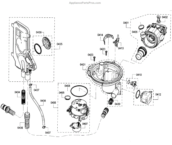 Parts for Bosch SHE68T55UC/07 Pump Parts