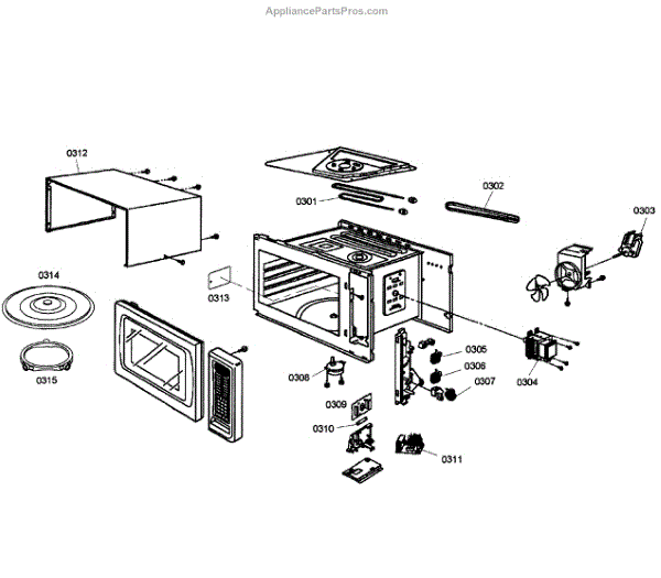 Parts for Bosch HBL8750UC/02 Microwave Parts