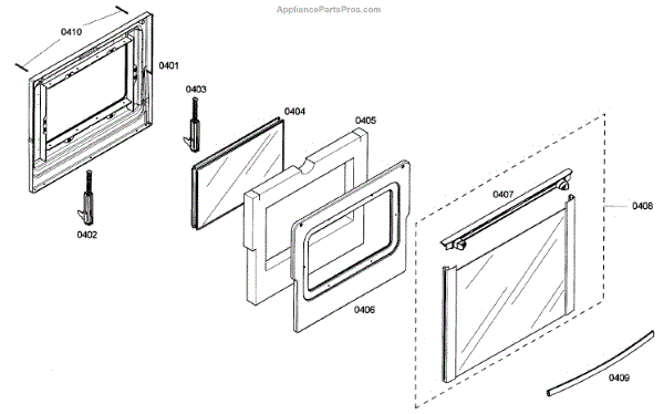 Parts for Bosch HEI7132U/01: Door Assembly Parts - AppliancePartsPros.com