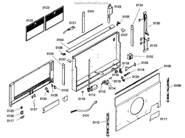 Parts for Bosch DHD9605UC/01: Vent System Parts - AppliancePartsPros.com