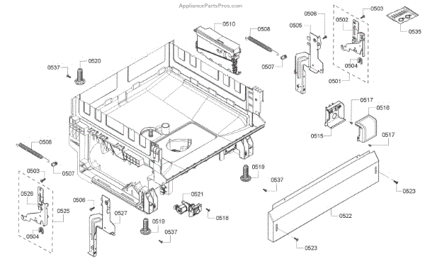 Parts for Bosch SHE4AP06UC/05: Base Parts - AppliancePartsPros.com