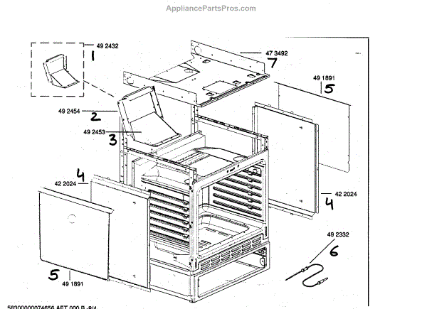 Parts for Bosch HGS255UC/01: Range Frame Asy Parts - AppliancePartsPros.com