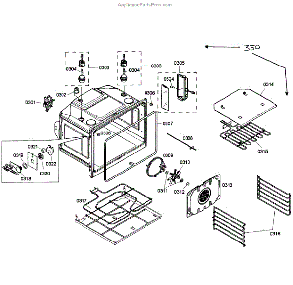 Parts for Bosch HBL8650UC/02 Upper Oven Assembly Parts