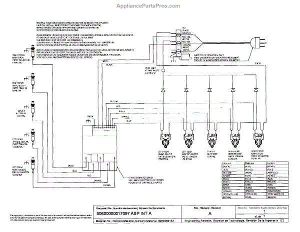 Parts for Bosch NGM8054UC/01: Wiring Diagram Parts - AppliancePartsPros.com