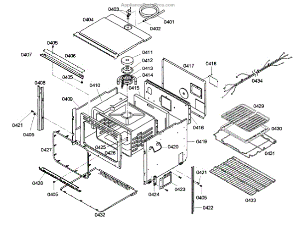 Parts for Bosch HBN646AUC/01: Frame Parts - AppliancePartsPros.com