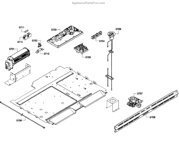Parts for Bosch HBL5760UC/06 Oven Pcb Parts