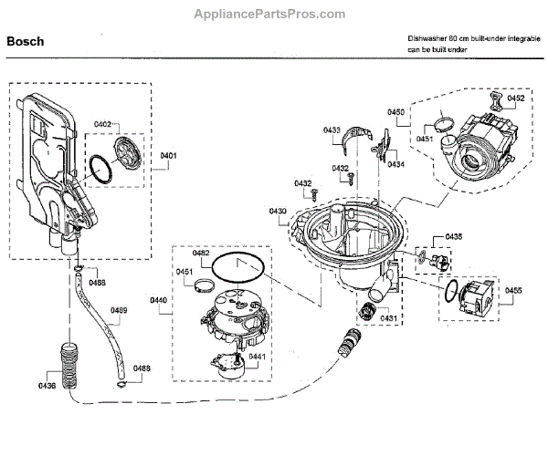 Parts for Bosch SHXM78W55N/01 Pump Parts