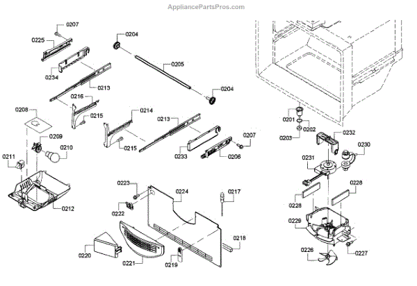 Parts For Bosch B22ct80snp01 Freezer Assembly Parts 