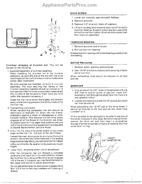 Parts for Broan 1050: Component Replacement Page 4 Parts