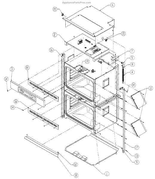 Parts for Dacor DO230: Cabinet 1 Parts - AppliancePartsPros.com