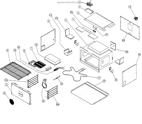 Parts for Dacor ERD30S06NG Cell Assembly Parts
