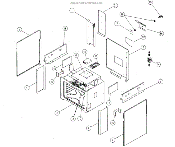 Parts for Dacor ERD30S06LP SubChassis Parts