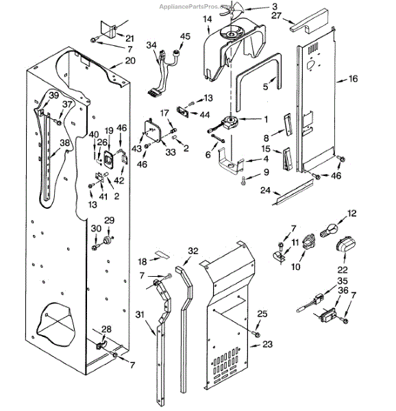 Parts for Dacor EF42DBSS: Freezer Liner Parts - AppliancePartsPros.com