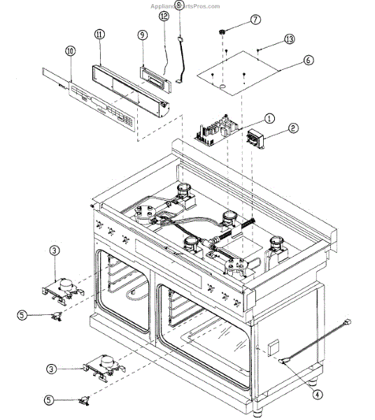 Parts for Dacor ER48DSCHLPH Control Panel Parts