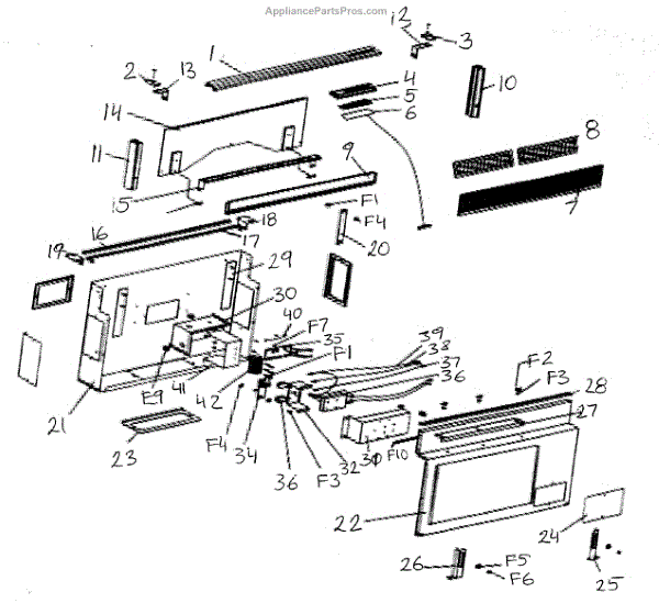 Parts for Dacor RV36 Vent System Parts