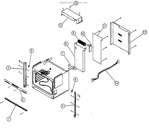 Parts for Dacor MCS130 Oven Assembly Parts