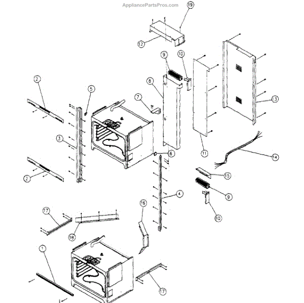 Parts for Dacor ECS230 Oven Assembly Parts