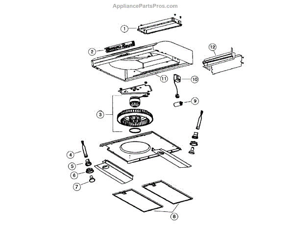 Parts for Broan E66130SS: Range Hood Assembly Parts ...