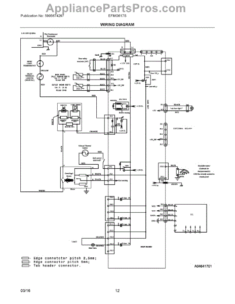 Parts for Electrolux EFMG617STT0: Wiring Diagram Parts ...