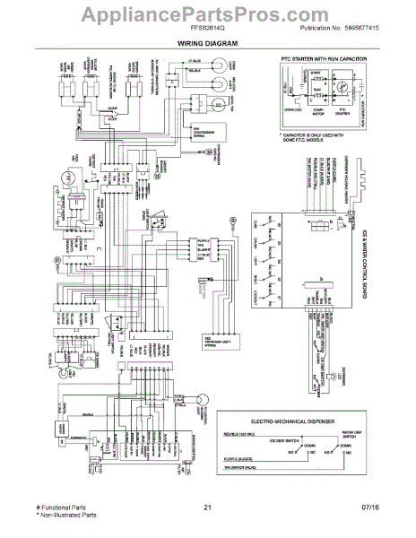 Parts for Frigidaire FFSS2614QS6A: Wiring Diagram Parts ...