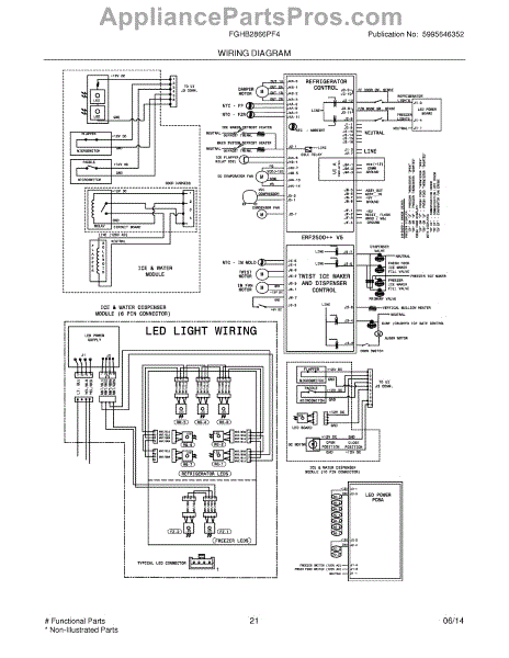 Parts for Frigidaire FGHB2866PF4: Wiring Diagram Parts ...