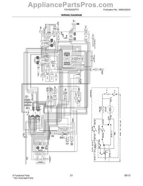 Parts for Frigidaire FGHS2655PF2: Wiring Diagram Parts ...