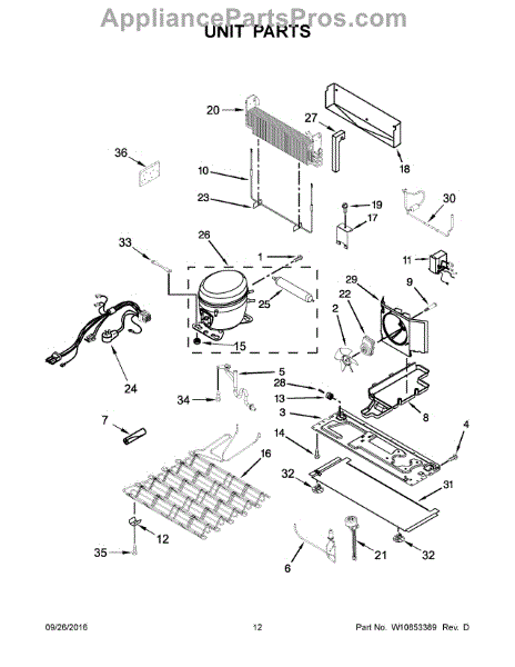 Parts for KitchenAid KRMF706ESS01: Unit Parts - AppliancePartsPros.com