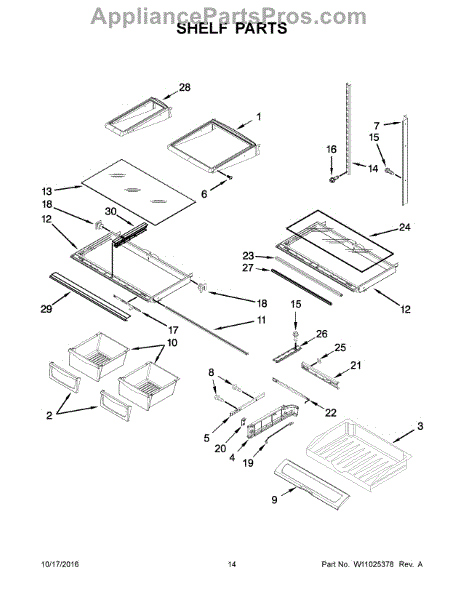 Parts for Maytag MFI2570FEZ02: Shelf Parts - AppliancePartsPros.com