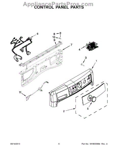 Parts for Maytag MHW4000BW1: Control Panel Parts - AppliancePartsPros.com