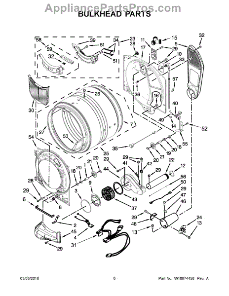 Parts for Whirlpool WGD92HEFW0: Bulkhead Parts - AppliancePartsPros.com