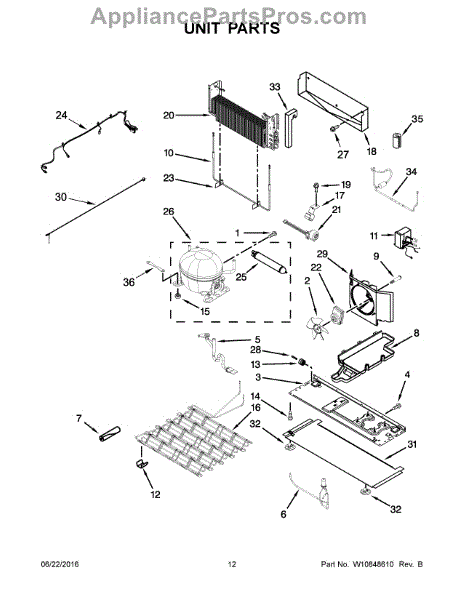 Parts for Whirlpool WRF757SDEM01: Unit Parts - AppliancePartsPros.com