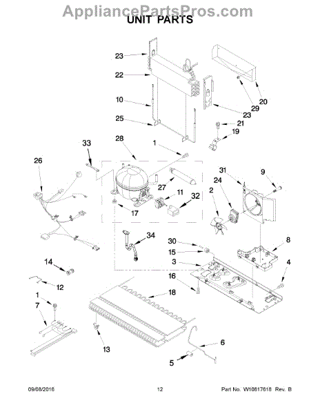 Parts for Whirlpool WRX735SDBM02: Unit Parts - AppliancePartsPros.com