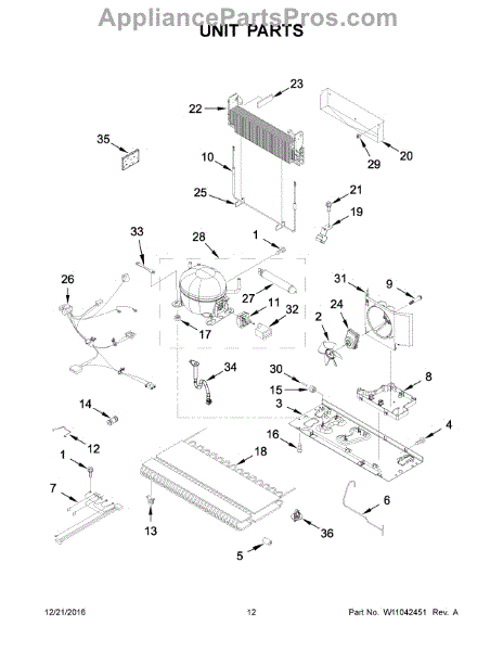 Parts for Whirlpool WRX735SDBM04: Unit Parts - AppliancePartsPros.com