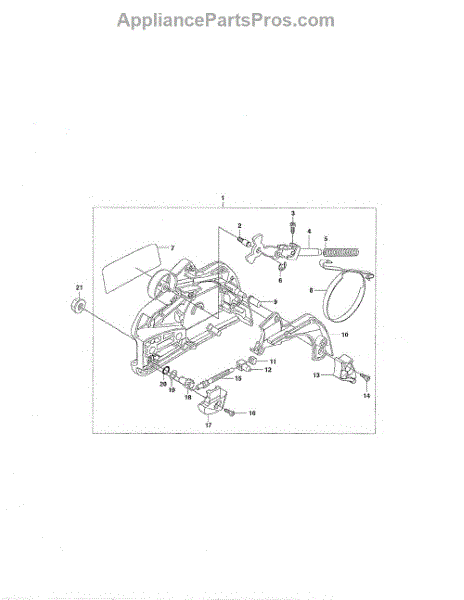 Parts for Husqvarna 455 RANCHER: Clutch Cover Parts