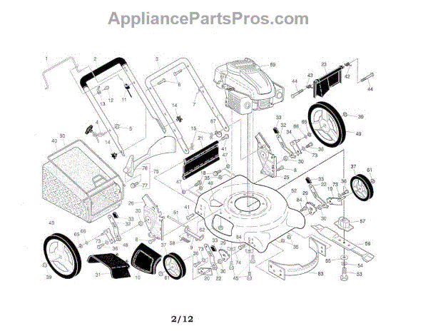 Parts For Husqvarna 917384517 Lawn Mower Parts