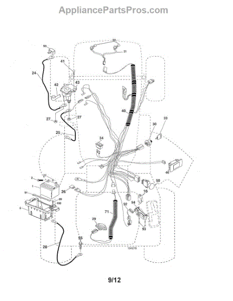 Parts for Husqvarna GTH2448T: Electrical Parts - AppliancePartsPros.com