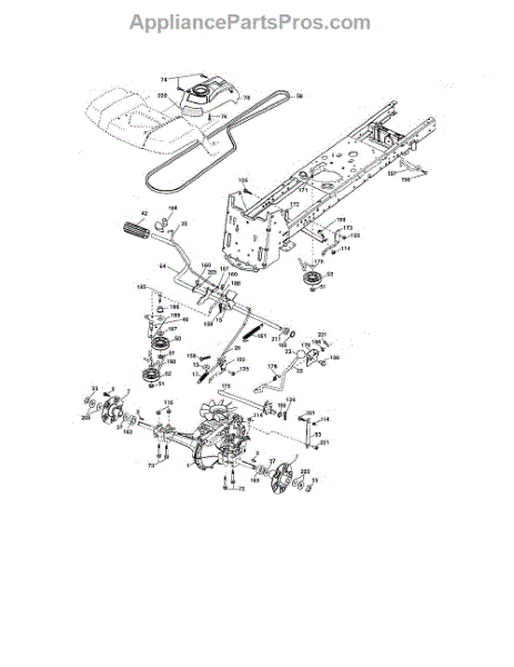 Parts for Husqvarna LOGTH2448T: Ground Drive Parts - AppliancePartsPros.com