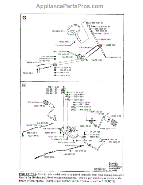 husqvarna rider 155 parts manual