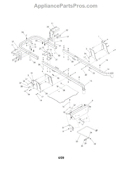 Parts for Husqvarna RZ4620: Chassis / Frame Parts - AppliancePartsPros.com