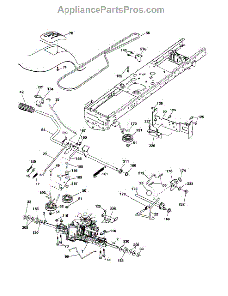 Parts for Husqvarna YTH2042: Drive Parts - AppliancePartsPros.com