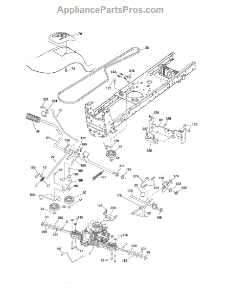 Parts for Husqvarna YTH2042: Drive Parts - AppliancePartsPros.com