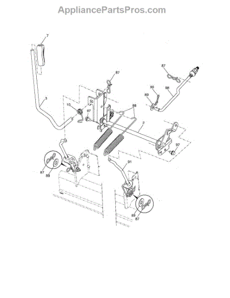 Parts for Husqvarna YTH2448T: Mower Lift Parts - AppliancePartsPros.com