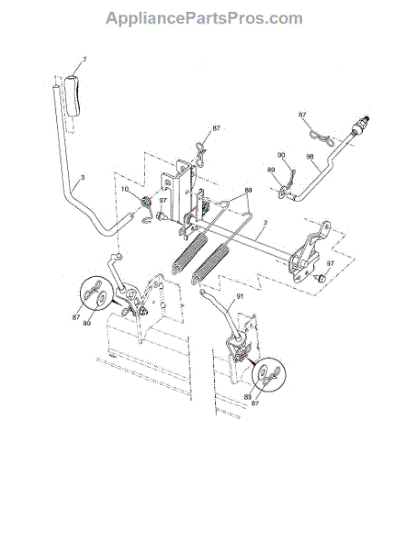 Parts for Husqvarna YTH2448T: Mower Lift Parts - AppliancePartsPros.com