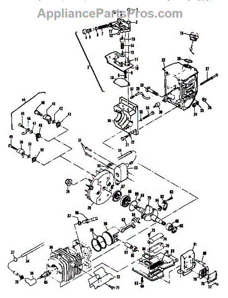 Parts for Mcculloch EAGER BEAVER 3.7: Powerhead Oiler Assemblies Parts ...