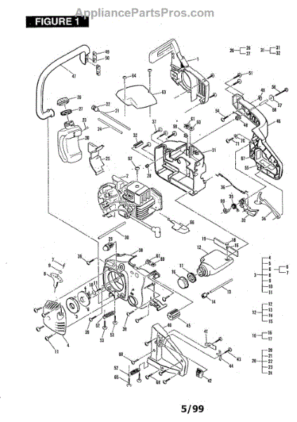 Parts for Mcculloch MAC 3516 11-600035-17: General Assembly Parts ...