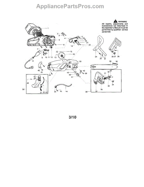 Parts for Poulan ES400: Chain Saw Parts - AppliancePartsPros.com