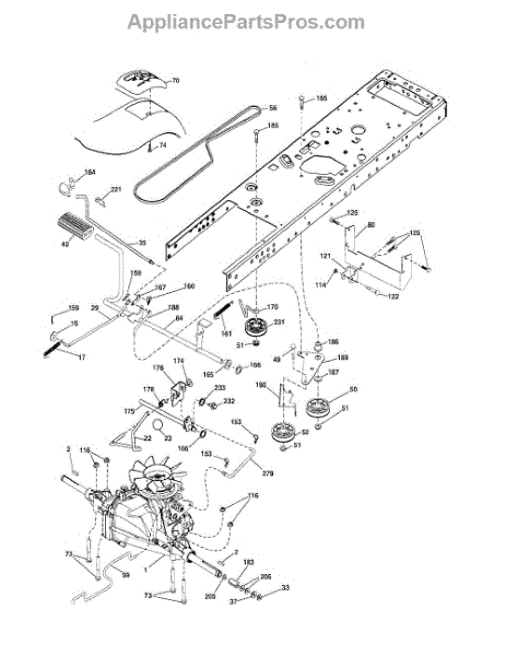 Parts for Poulan PB195H42LT: Drive Parts - AppliancePartsPros.com