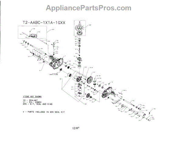Parts for Poulan PB195H42LT: Transaxle Parts - AppliancePartsPros.com