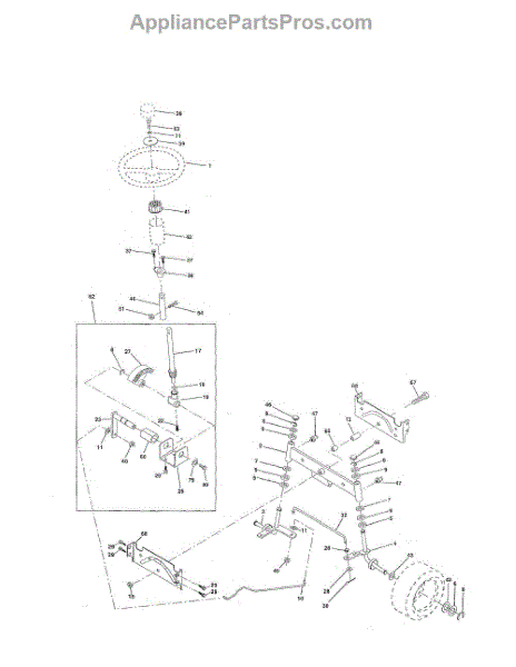 Parts for Weedeater HD12538J: Steering Parts - AppliancePartsPros.com