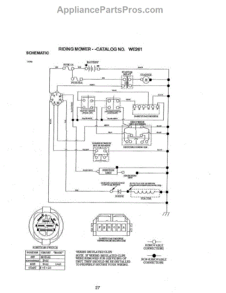 Parts for Weedeater WE261: Schematic Diagram Parts - AppliancePartsPros.com